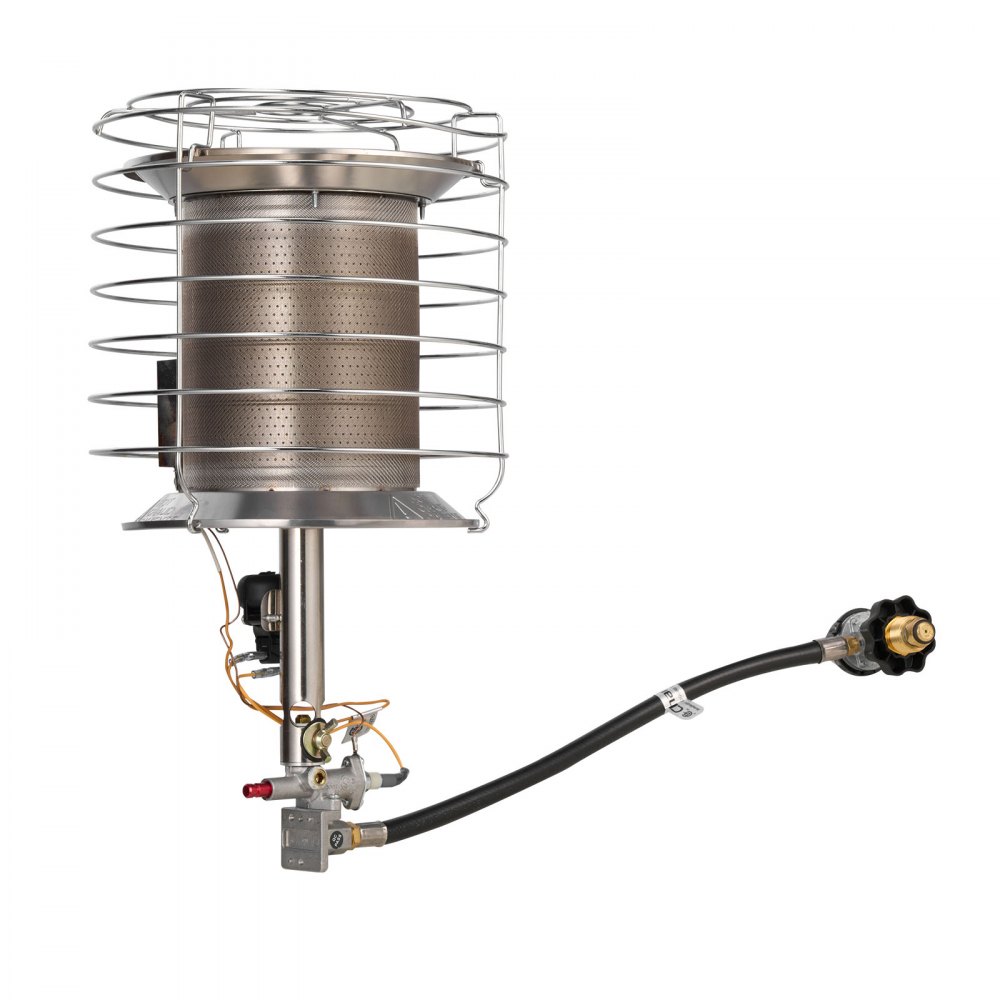 VEVOR Propane Tank Top Heater, 42000 BTU Rapid Heating 360-Degree Infrared Radiant Tank Top Gas Heater, Stepless Temperature Adjustment for Ice Fishing/ Hunting/Outdoor Work, Single Burner