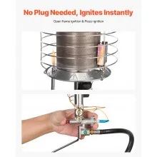 Propane Tank Top Heater 42000 BTU Infrared Radiant Single Burner Outdoors
