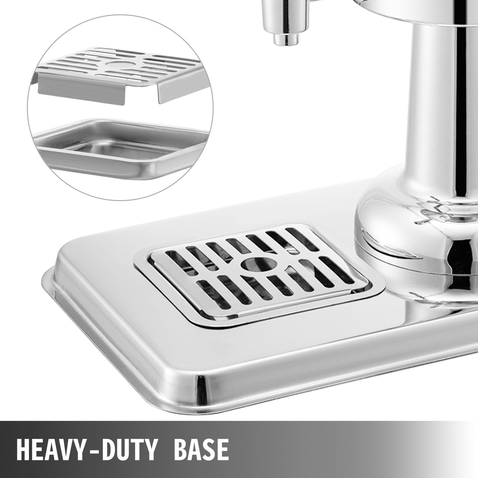 VEVOR 3L Juice Dispenser Stand Hotel Beverage Dispenser Single Tank with Tap