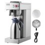 12 Cups Commercial Drip Coffee Maker with Thermal Carafe Restaurant Office Cafe