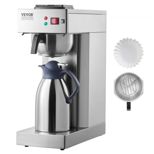 VEVOR Commerciële elektrische warmwaterketel met verwarmingsbuis van roestvrij staal 316, 2500 W, snel opwarmen, 50 l per uur, voor koffie, thee, restaurant, kantoor, 187 x 247 x 660 mm VEVOR Commerciële elektrische warmwaterketel met verwarmingsbuis van roestvrij staal 316, 2500 W, snel opwarmen, 50 l per uur, voor koffie, thee, restaurant, kantoor, 187 x 247 x 660 mm