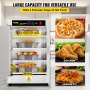 VEVOR Hot Box Réchauffeur de concession alimentaire 16"x22"x24" 4 étagères pour pizza pâtisserie