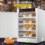 VEVOR Hot Box Food Warmer, 16"x22"x24" Concession Warmer with Water Tray, Four Disposable Catering Pans, Countertop Pizza, Patty, Pastry, Empanada, Concession Hot Food Hold Tested to UL Standards