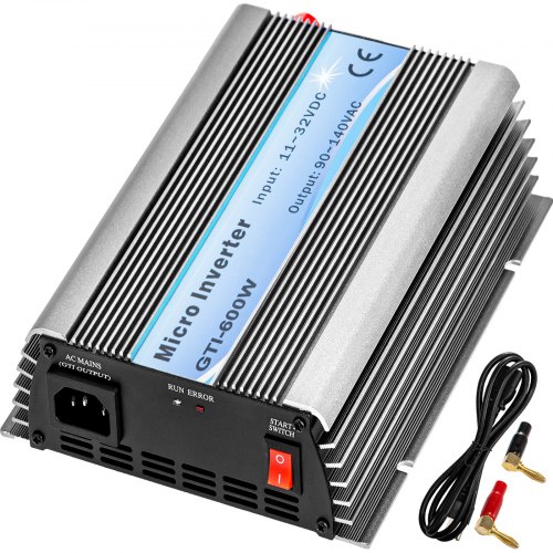 Inversor de conexión a red de 600w, 110v, uso para panel solar de 12v/24v, inversor de onda sinusoidal pura