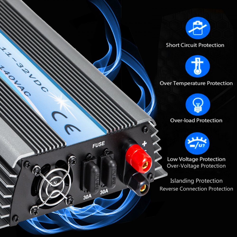 600w Grid Tie Inverter 110v Use For 12v/24v Solar Panel Pure Sine Wave Inverter