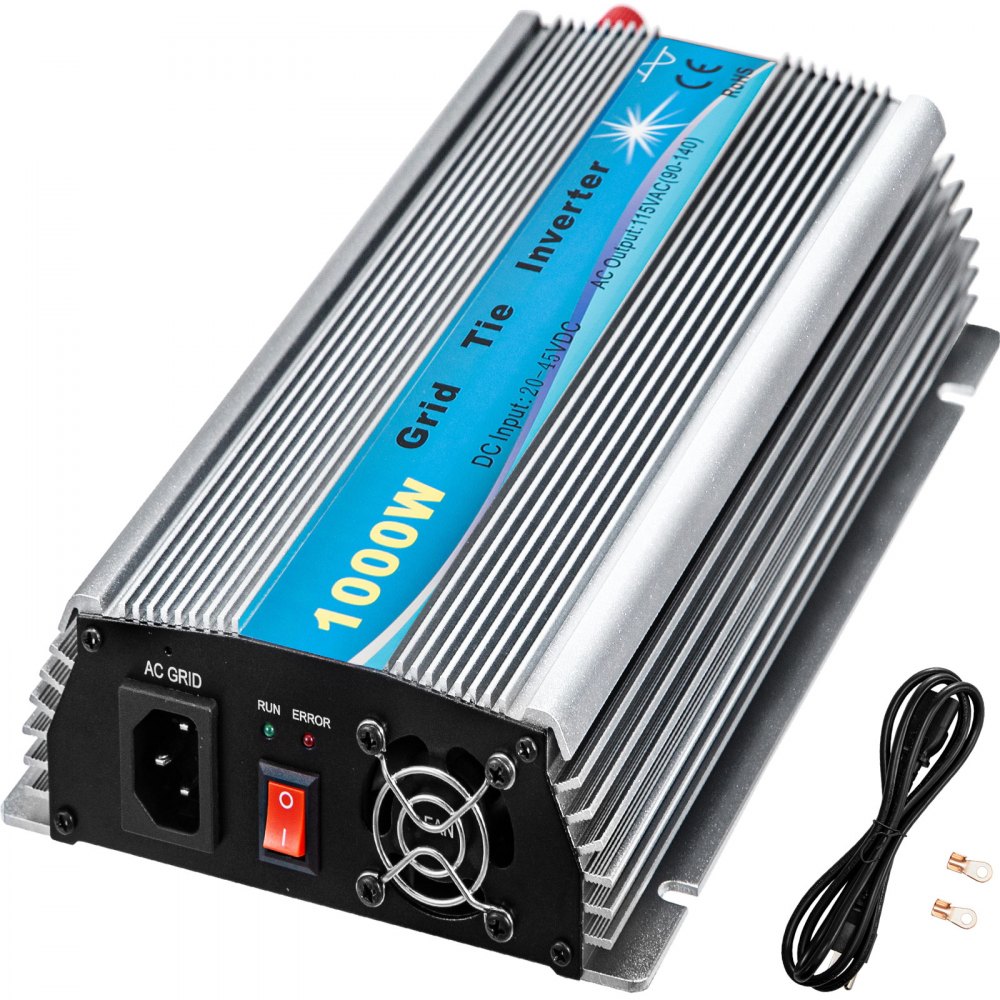  Inversor de corriente para 1000W, inversor de energía solar, DC  12V/24V a AC 110V/220V Convertidor de voltaje con puerto USB para conexión  directa a la batería, 12V-220V : Electrónica