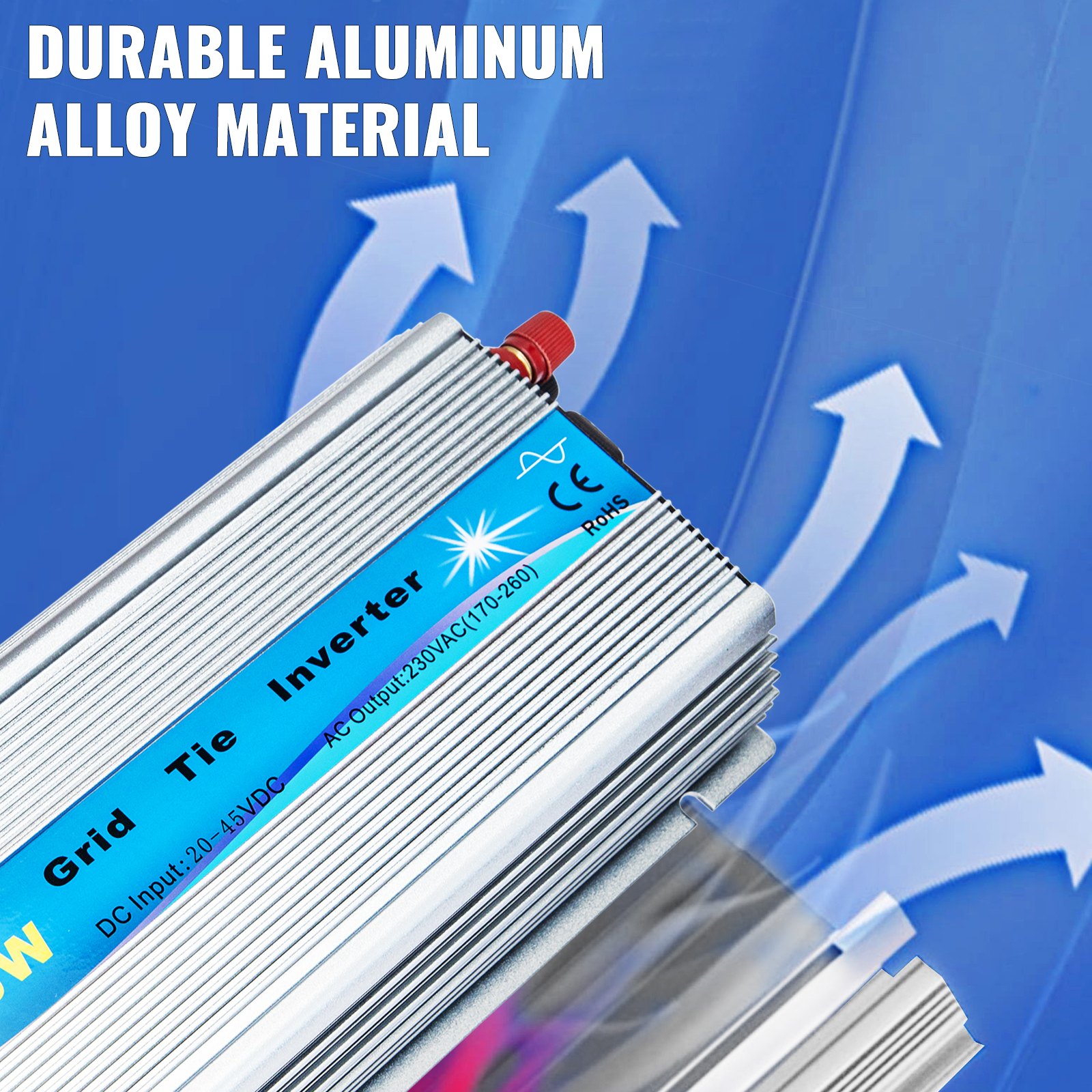 VEVOR 1000W MPPT Solar Grid Tie Inverter DC20-45V to AC230V Solar Power Inverter