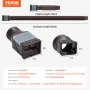 VEVOR Rain Gutter Downspout Extensions, 2-Pack Flexible Downspout Extender, Down Spout Drain Extension Extendable from 22" to 63", Gutter Extensions with Adapters, for Rainwater Drainage, Brown