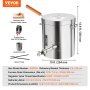 VEVOR Propane Melting Furnace Kit 8KG/18lbs with Crucible Tongs Metal Smelting