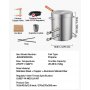 VEVOR Propane Melting Furnace Kit, 12KG Large Capacity Foundry Home Kilns,Stainless Steel Smelter,  Blacksmithing Forge with Crucible an Tongs Kiln, For Metal Scrap Recycle, Gold Copper Silver Casting