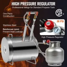 VEVOR Propane Melting Furnace Kit, 12KG Large Capacity Foundry Home Kilns,Stainless Steel Smelter,  Blacksmithing Forge with Crucible an Tongs Kiln, For Metal Scrap Recycle, Gold Copper Silver Casting