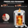 Kit de forno de fundição de propano VEVOR 6KG forno de fusão de aço inoxidável 2700℉