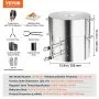 VEVOR Propane Melting Furnace Kit, 16KG/35lbs Gas Metal Melting Furnace Kit, Dual Burner Foundry Home Kiln with Crucibles and Tongs, Smelting Casting Tool for Gold Silver Copper Aluminum Metal Recycle
