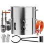 VEVOR Propane Melting Furnace Kit 16KG/35lbs Dual Burner with Crucibles Tongs