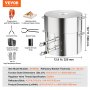 VEVOR Propane Melting Furnace Kit 16KG/35lbs Dual Burner with Crucibles Tongs