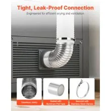 90 Degree Dryer Vent Elbow 4in Vent Kit with 4 Clamps & Aluminum Foil Tape 2Pack