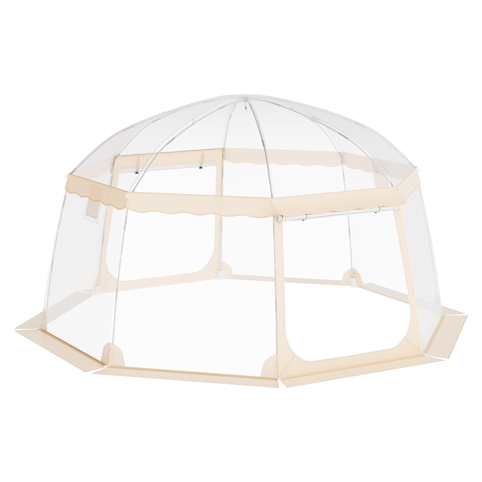 VEVOR Sports Tent Instant Pop-Up Tent Shelter Weather Proof 12-15 People Clear