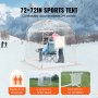 VEVOR Sports Tent, 2-4 People, Instant Tent Shelter Weatherproof Pod, Outdoor Bubble Clear View Tent, Climate Canopy Shelter for Soccer, Football, Softball & Other Sporting Events, Parades, Fishing