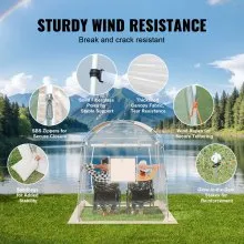 VEVOR Sports Tent Instant Tent Shelter Weather Proof 2-4 People Bubble Tent