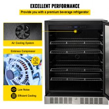 5.3 Cu. Ft Built-in Stainless Steel Beverage Cooler 150L Reversible Door