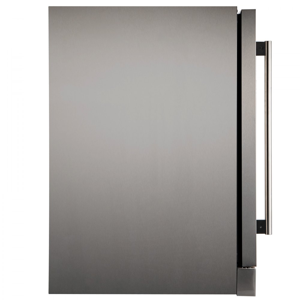 VEVOR Outdoor Refrigerator, Built-in 24" Undercounter Refrigerator, 5.5 cu.ft. Built-in Beverage Refrigerator, Stainless Steel Compact Refrigerator Mini Bar Beer Fridge for Home Bar Office Outdoor