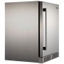 VEVOR Outdoor Refrigerator, Built-in 24" Undercounter Refrigerator, 5.5 cu.ft. Built-in Beverage Refrigerator, Stainless Steel Compact Refrigerator Mini Bar Beer Fridge for Home Bar Office Outdoor