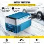 VEVOR Portable Refrigerator 23 Quart(22 Liter),12 Volt Refrigerator App Control(-4℉~68℉), Car Refrigerator Electric Compressor Cooler with 12/24v DC & 110-240v AC for Camping, Travel, Fishing, Outdoor