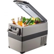 VEVOR Portable Small Car Freezer 45L Mini Car Freezer Refrigerator 60W Car Fridge Cooler 12V Fridge Freezer AC/DC Portable Freezer Portable Vehicle Car Fridge For Home and Outdoor Use