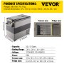 VEVOR Car Refrigerator, DC 12/24V AC100-240V Compressor Electric Cooler, -4°F to 68°F Car Fridge with APP Control, 60W Cars Freezer for RVs, Campsites, Boats, Camping, Fishing, 58 QT Portable Freezer