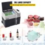 VEVOR Car Refrigerator 30L Compressor Portable Small Refrigerator Car Refrigerator Freezer Vehicle Car Truck RV Boat Mini Electric Cooler for Driving Travel Fishing Outdoor and Home Use