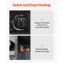 Portable Propane Air Heater 125000BTU Stepless Temp Settings Outdoor
