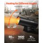 Portable Propane Air Heater 60000BTU Stepless Temp Settings Outdoor