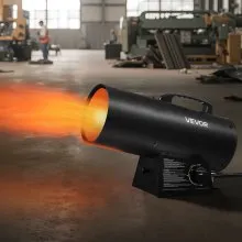 Portable Propane Air Heater 60000BTU Stepless Temp Settings Outdoor
