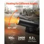 Portable Propane Air Heater 100000BTU Stepless Temp Settings Outdoor
