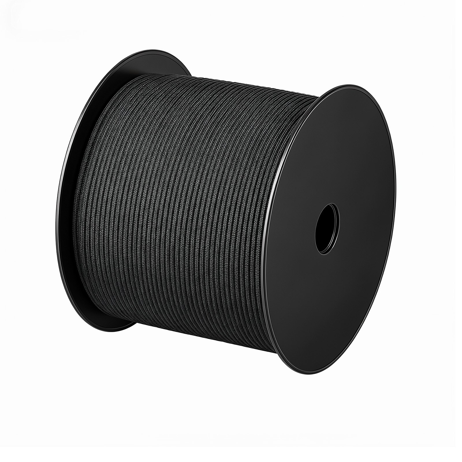 VEVOR Paracord Rope 4 mm x 305 m Nylon Parachute Cord 550 Tactical, Survival Cord, Heavy Duty 7 Strand, 272 kg High Breaking Strength, Utility Rope, for Outdoor Camping & Bracelets, Black