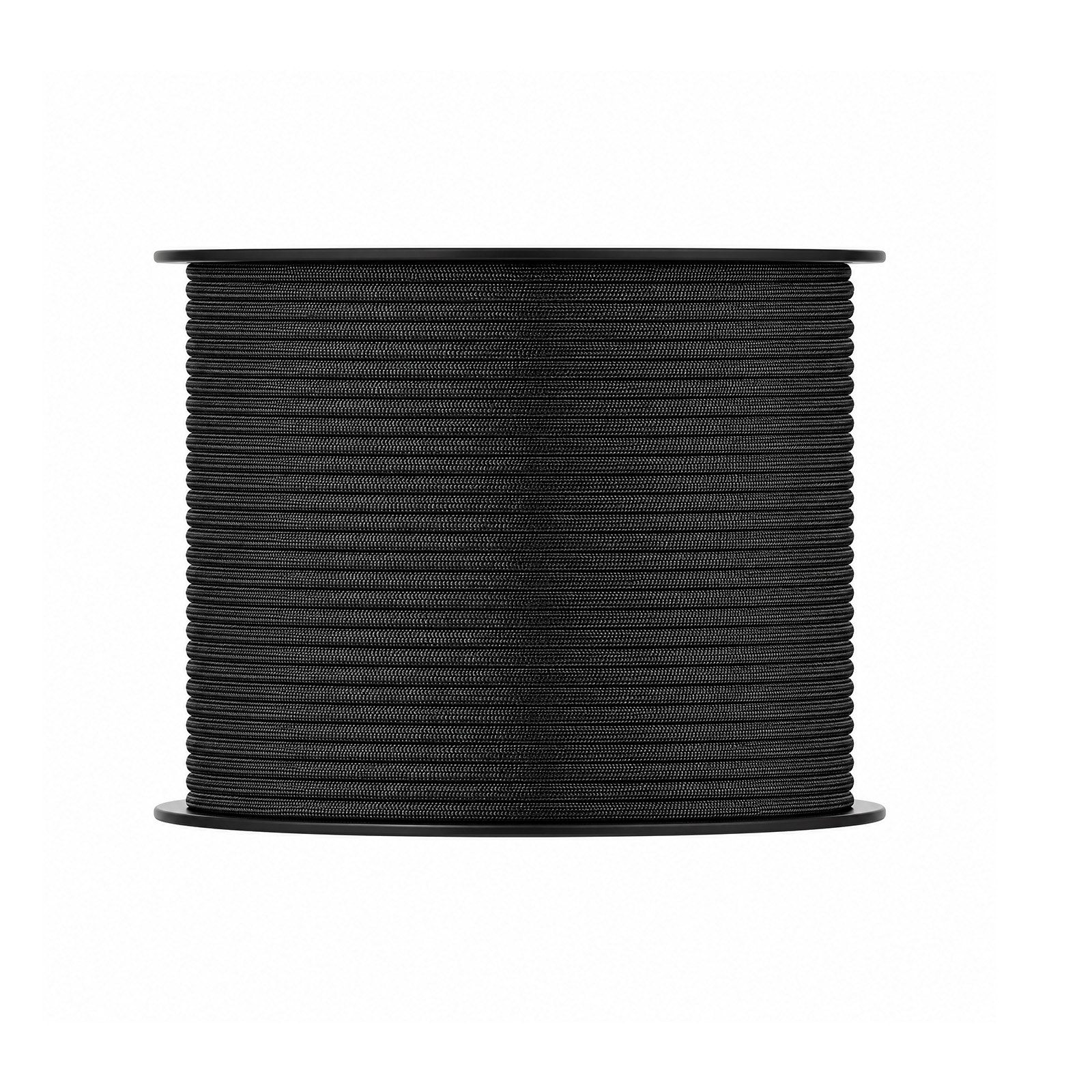 VEVOR Paracord Rope 4 mm x 305 m Nylon Parachute Cord 550 Tactical, Survival Cord, Heavy Duty 7 Strand, 272 kg High Breaking Strength, Utility Rope, for Outdoor Camping & Bracelets, Black