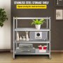 Stainless Steel Shelving Unit 4 Tier Commercial Kitchen Storage Rack Shelf
