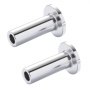 two VEVOR stainless steel protector sleeves with flanged bases.