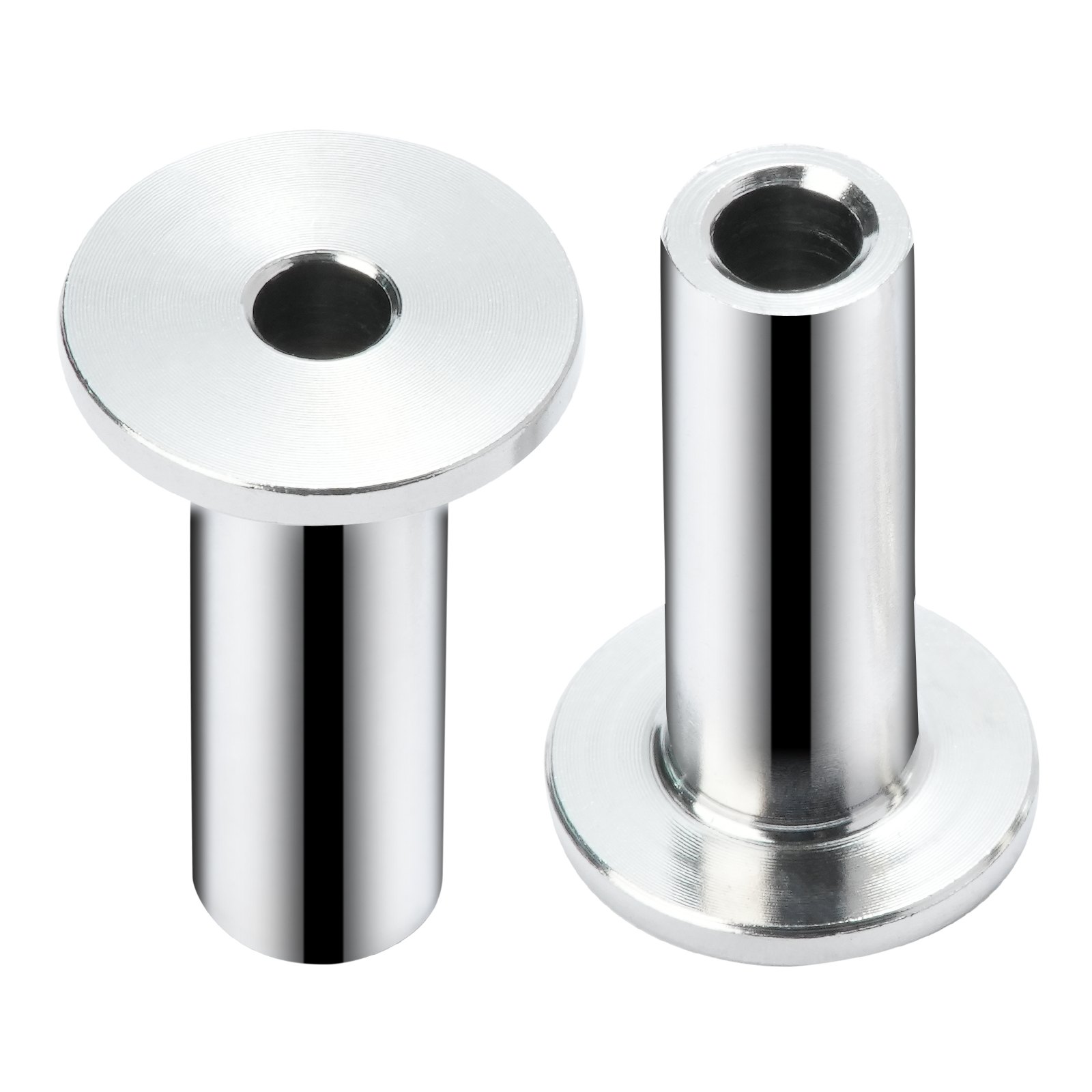VEVOR stainless steel protector sleeves, cylindrical with a hollow center and a flared top for secure fitting.