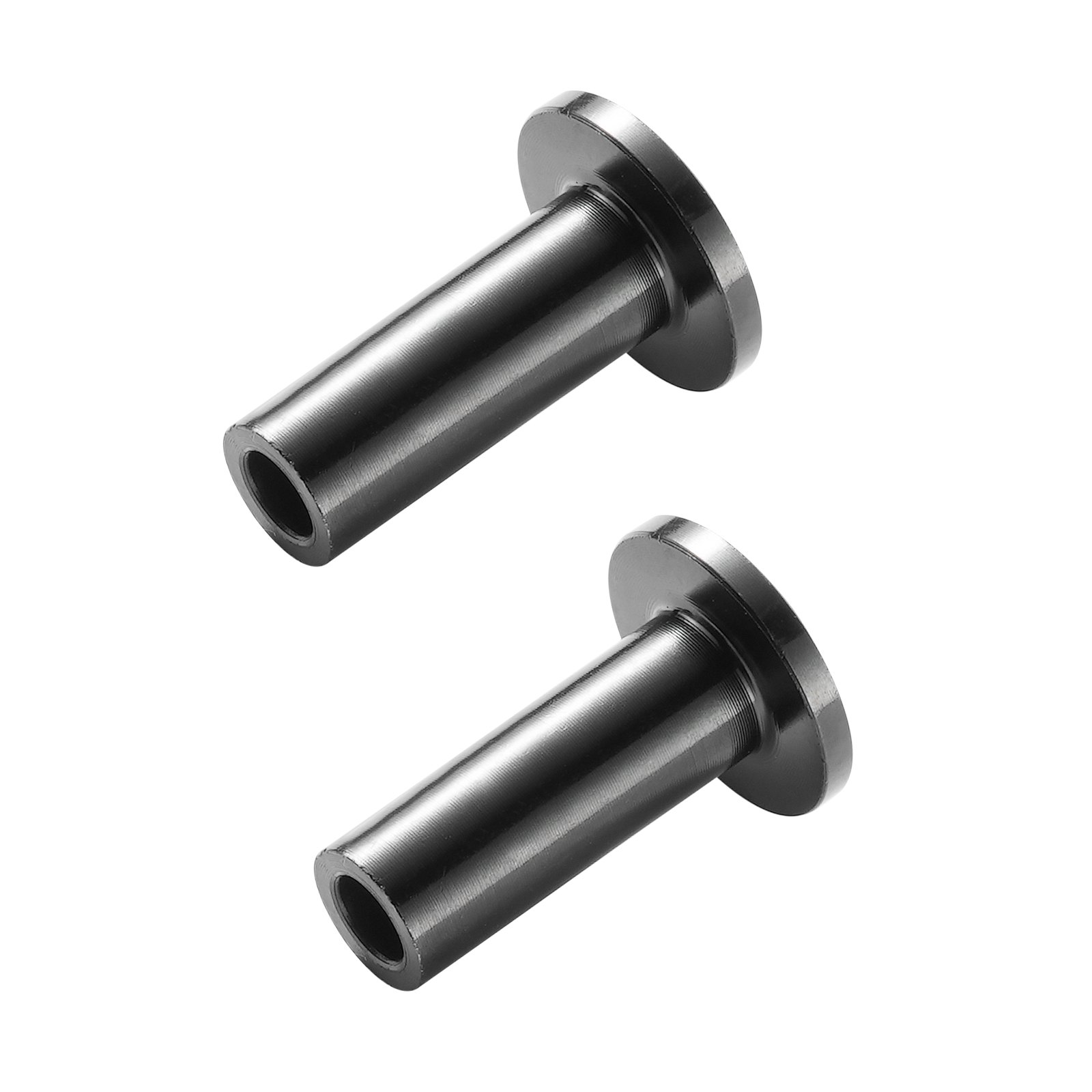 VEVOR stainless steel cable railing sleeves, cylindrical with flared ends, featuring a polished finish.