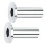 VEVOR stainless steel protector sleeves, polished surface, cylindrical with a flange.