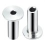 VEVOR 121 Pack T316 Stainless Steel Protector Sleeves for 3.2mm Wire Rope Cable Railing, DIY Balustrade T316 Marine Grade, Come with A Free Drill Bit, Silver