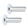 VEVOR 121 Pack T316 Stainless Steel Protector Sleeves for 3.2mm Wire Rope Cable Railing, DIY Balustrade T316 Marine Grade, Come with A Free Drill Bit, Silver