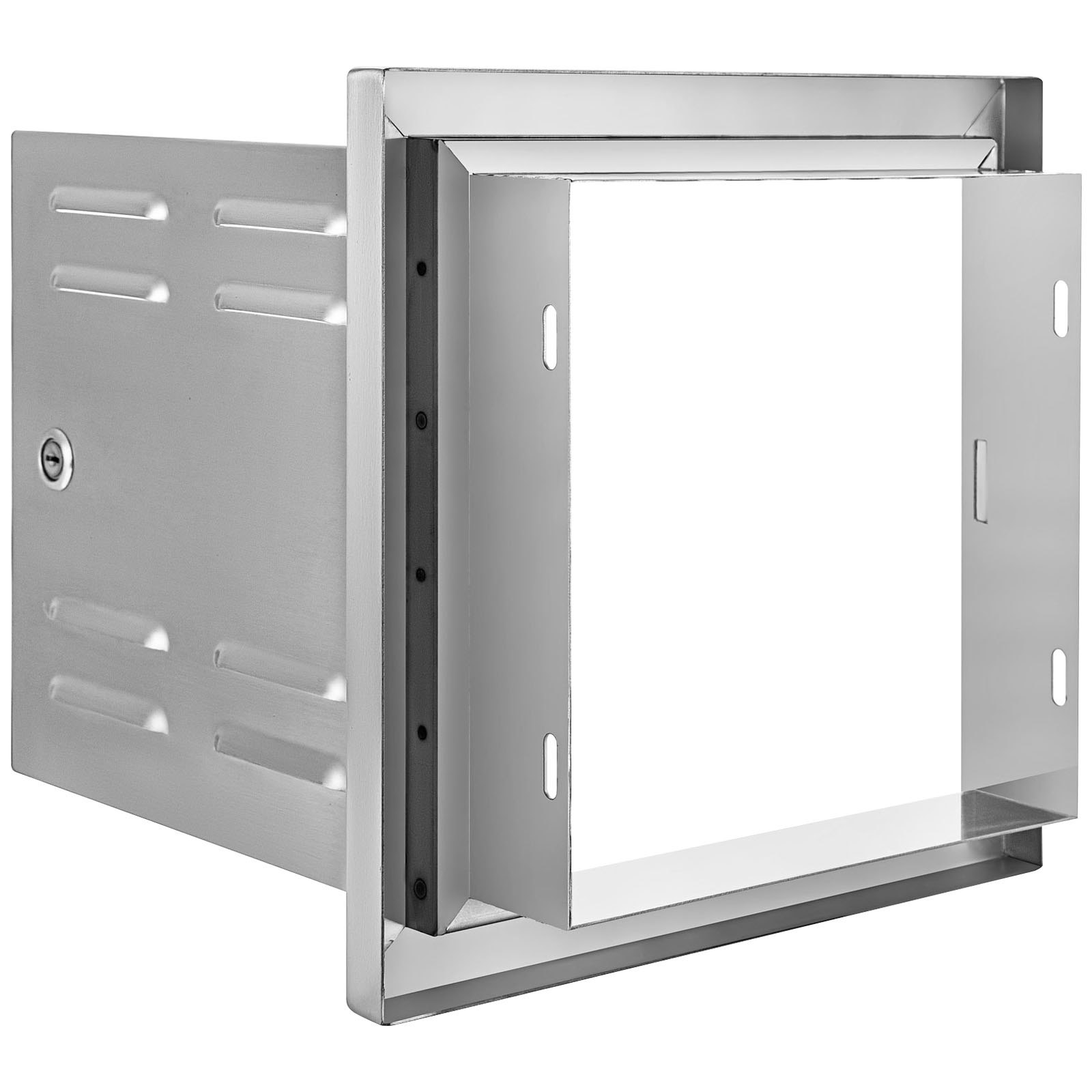 VEVOR Vented Access Door Single Access Door with Vents 304 Stainless Steel 12 in