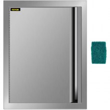 VEVOR Uși de bucătărie în aer liber 17 x 24 inch Ușă de acces pentru grătar Ușă pentru grătar din oțel inoxidabil periat 304 pentru bucătărie în aer liber Insulă pentru grătar