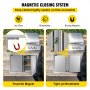VEVOR BBQ Access Door 28 x 19 Inch, Double BBQ Door Stainless Steel with Recessed Handle, Outdoor Kitchen Doors for BBQ Island, Grill Station, Outside Cabinet