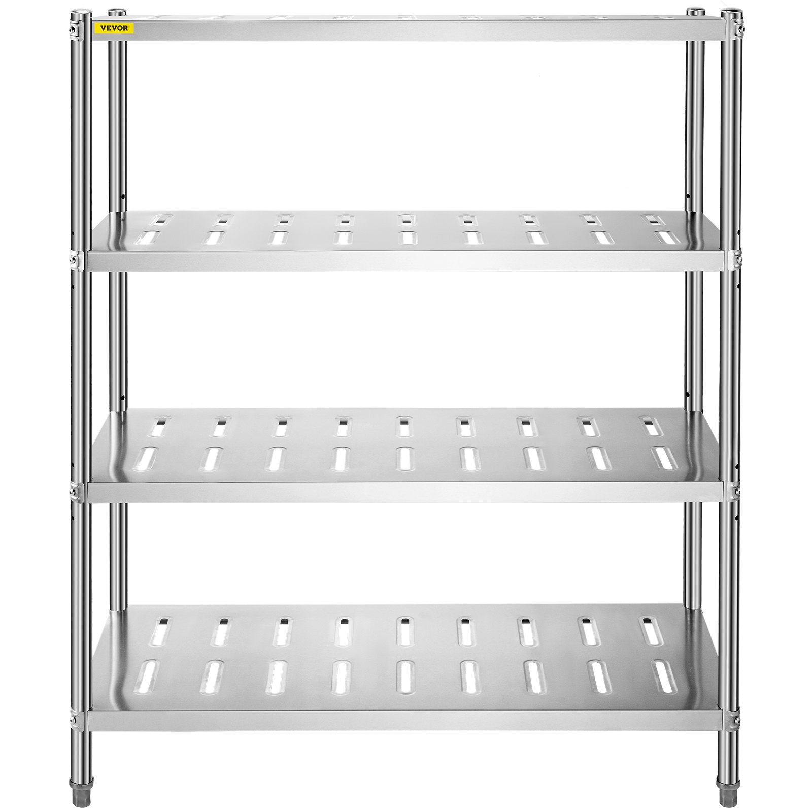 VEVOR Garage Shelf Heavy Duty Shelving 4-Tier 120x45x155 cm Stainless Steel