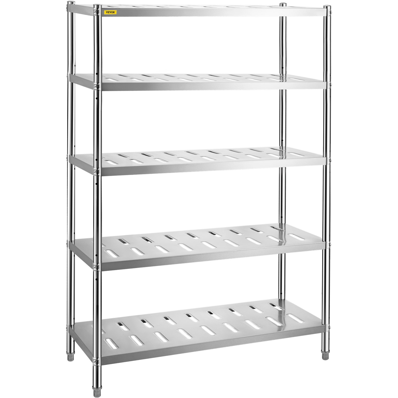 VEVOR Garage Shelf Heavy Duty Shelving 5-Tier 120 x 45 x180cm Stainless Steel