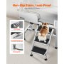 34" Dog Grooming Bath Tub Stainless Steel w Stairs Faucet Showerhead
