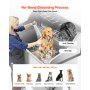 50 Inch Dog Grooming Bath Tub Stainless Steel w Ramp Faucet Left Door